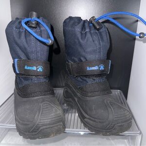 Kamik Kids' Navy and Black Snow Boots